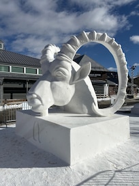 Snow carving