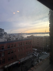 View from Room 505. Lots of windows.