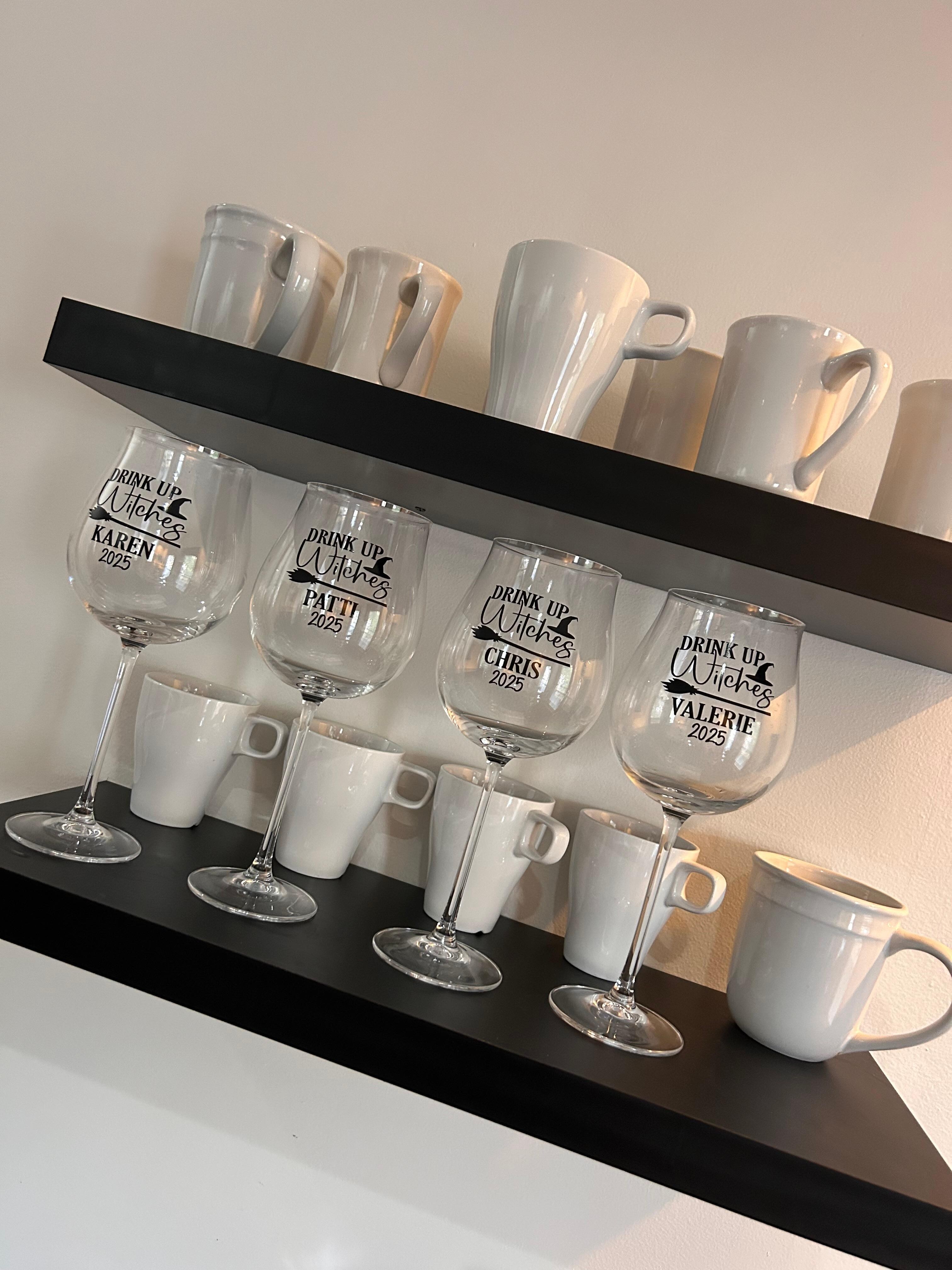 Our cute wine glasses