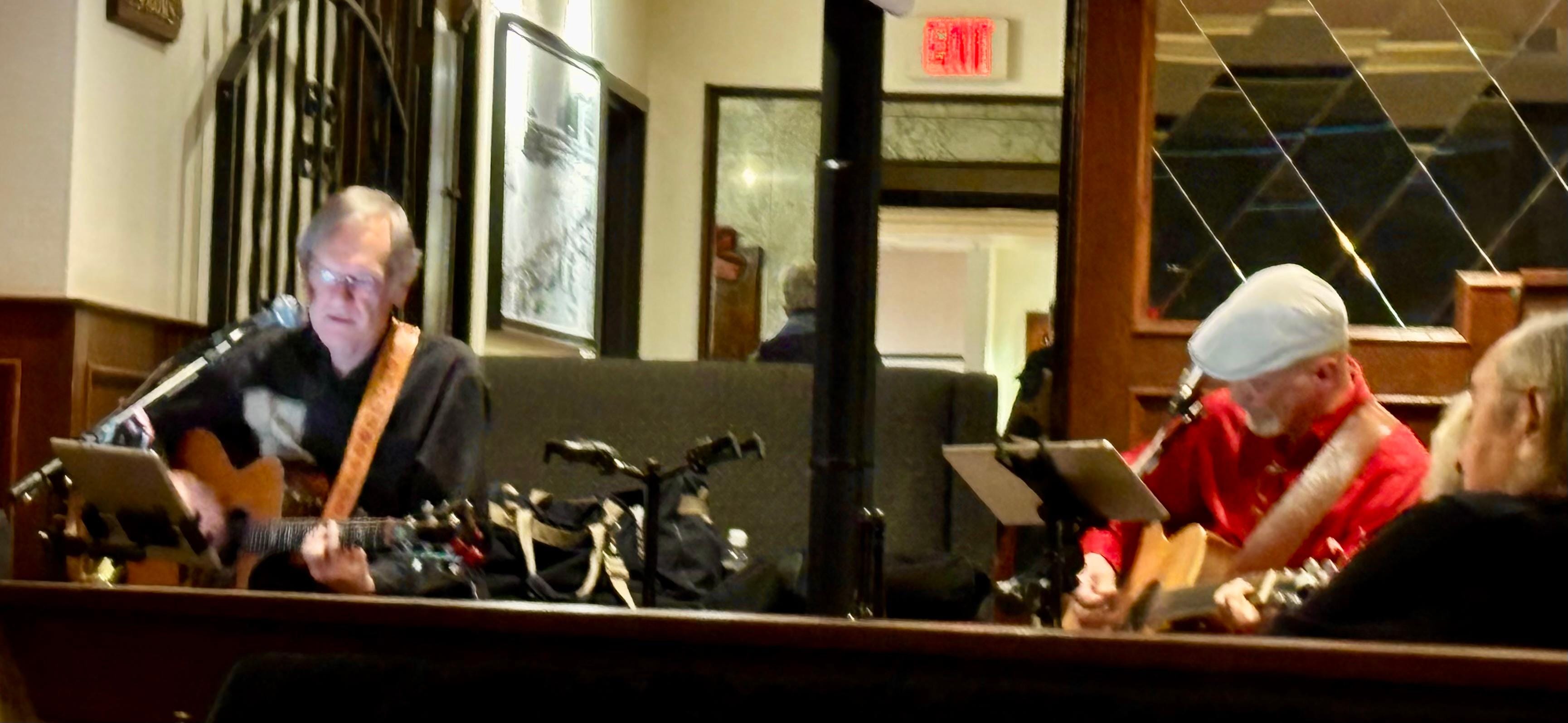 Live entertainment in lounge.