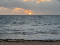 Beautiful beach right outside hotel.