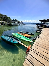 Kayaks and paddle boards