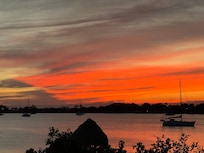 Sunset from the ocean-side balcony