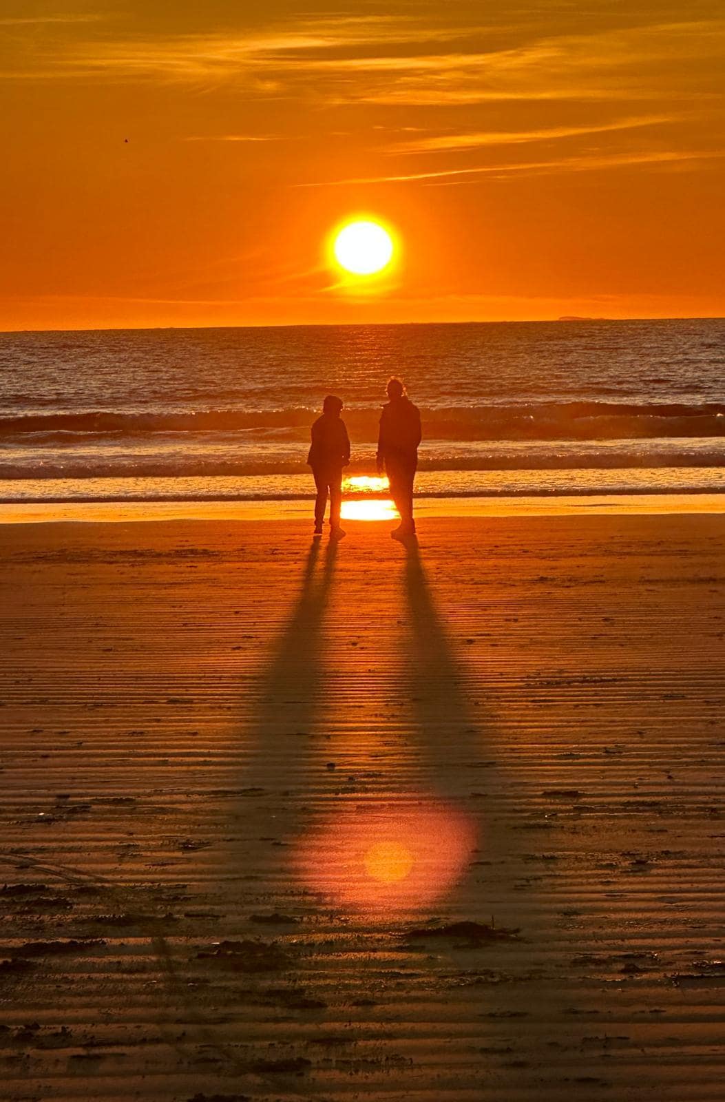 Chesterton beach sunst