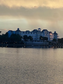 Hotel from across the lake