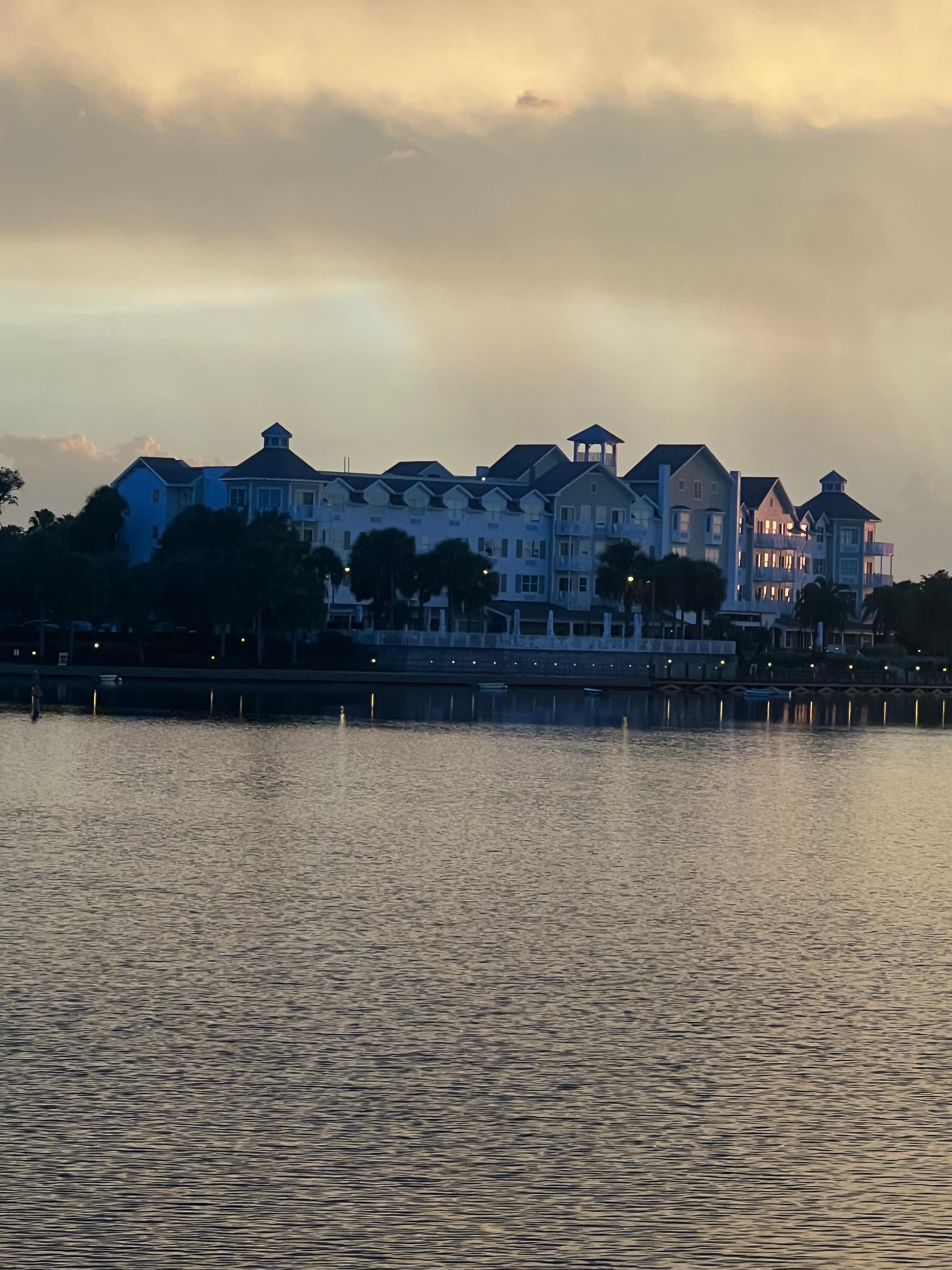 Hotel from across the lake
