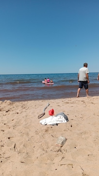 Playing in Lake Superior