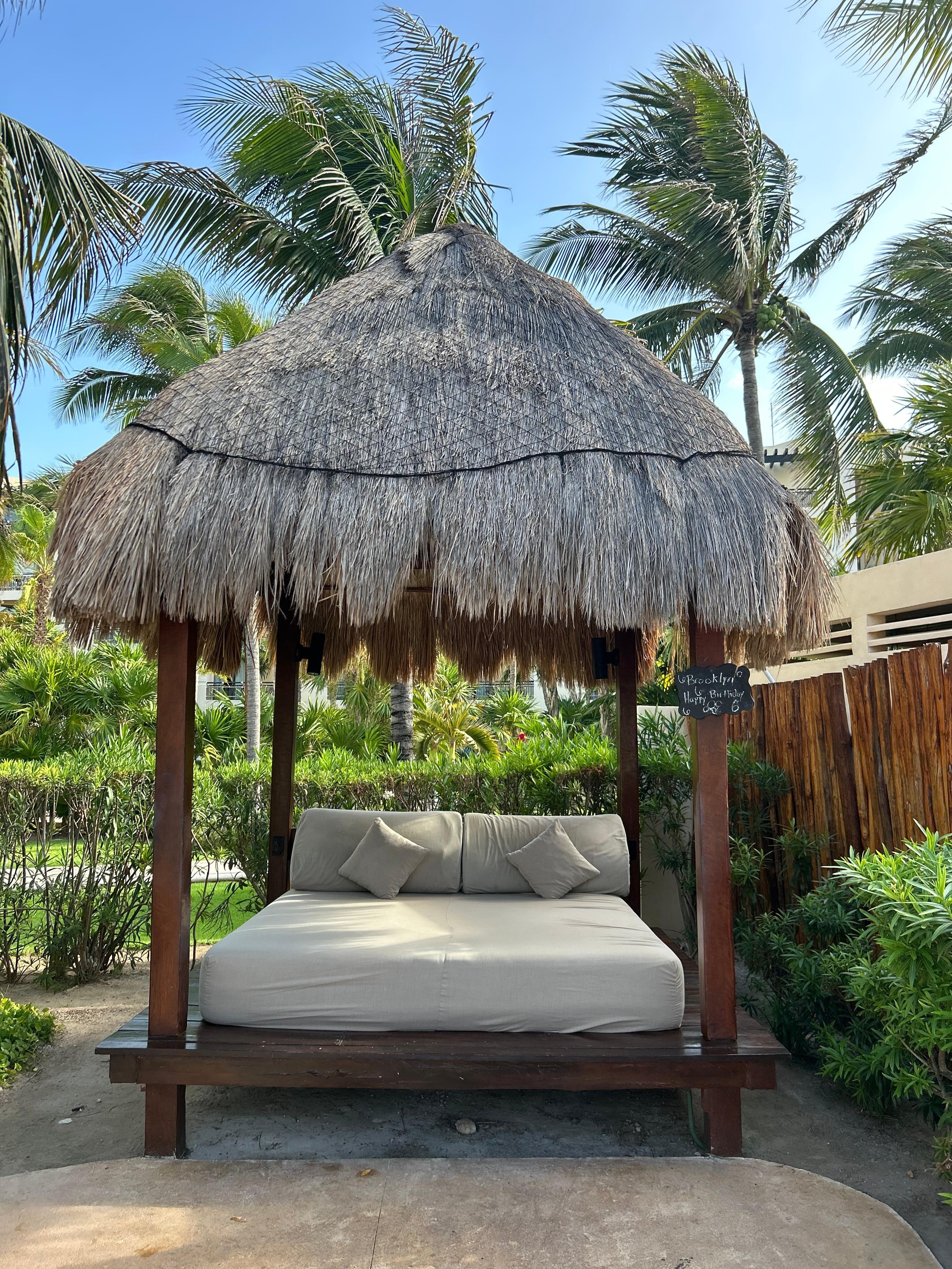 We rented a cabana for granddaughters 6th bday.