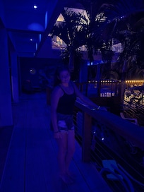 Beautiful at night on pool deck