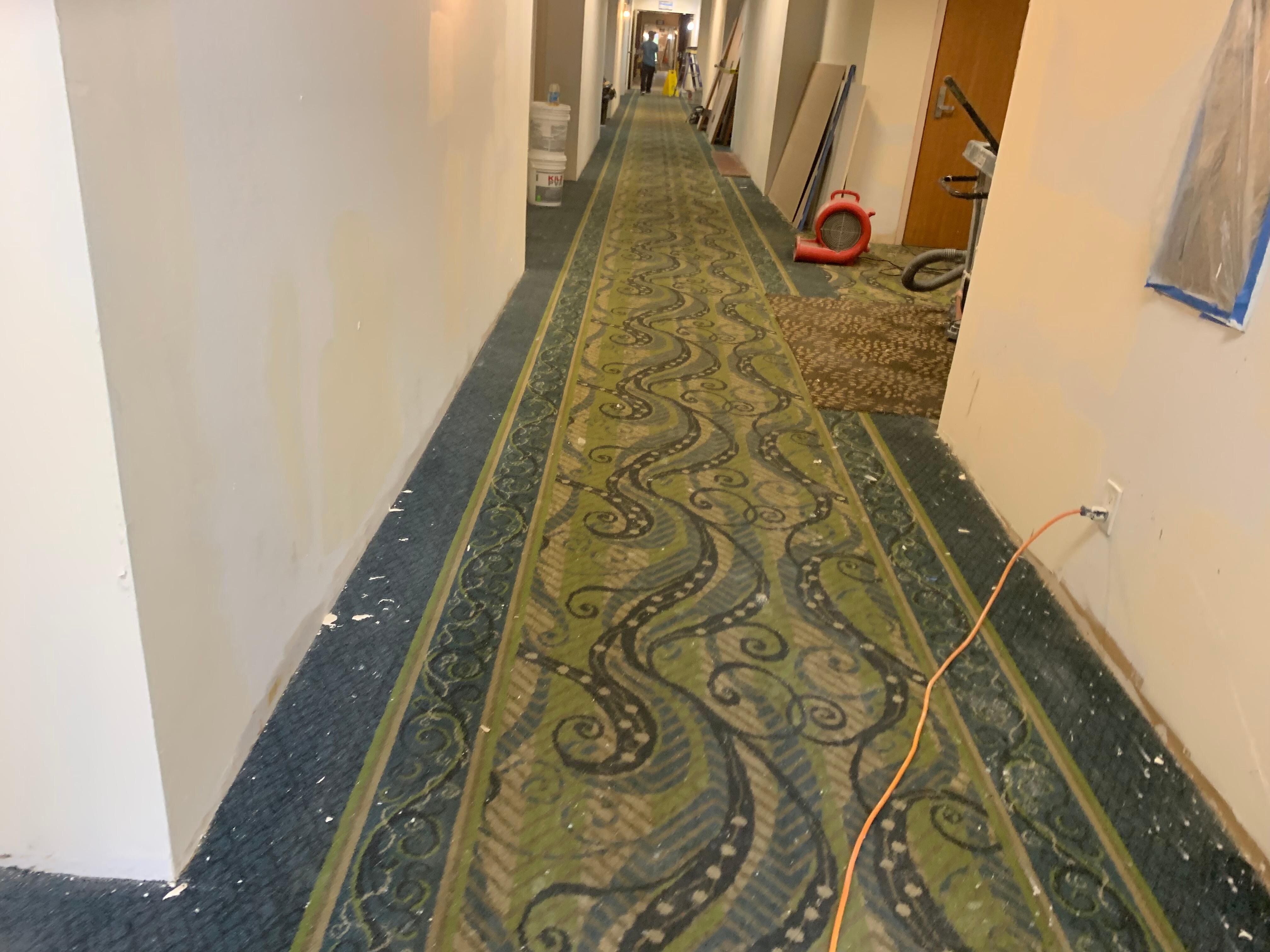Hallway under construction