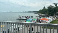 Nice views and there was a cute wedding going on as well, which was lovely to oversee during our stay. They even had fireworks!