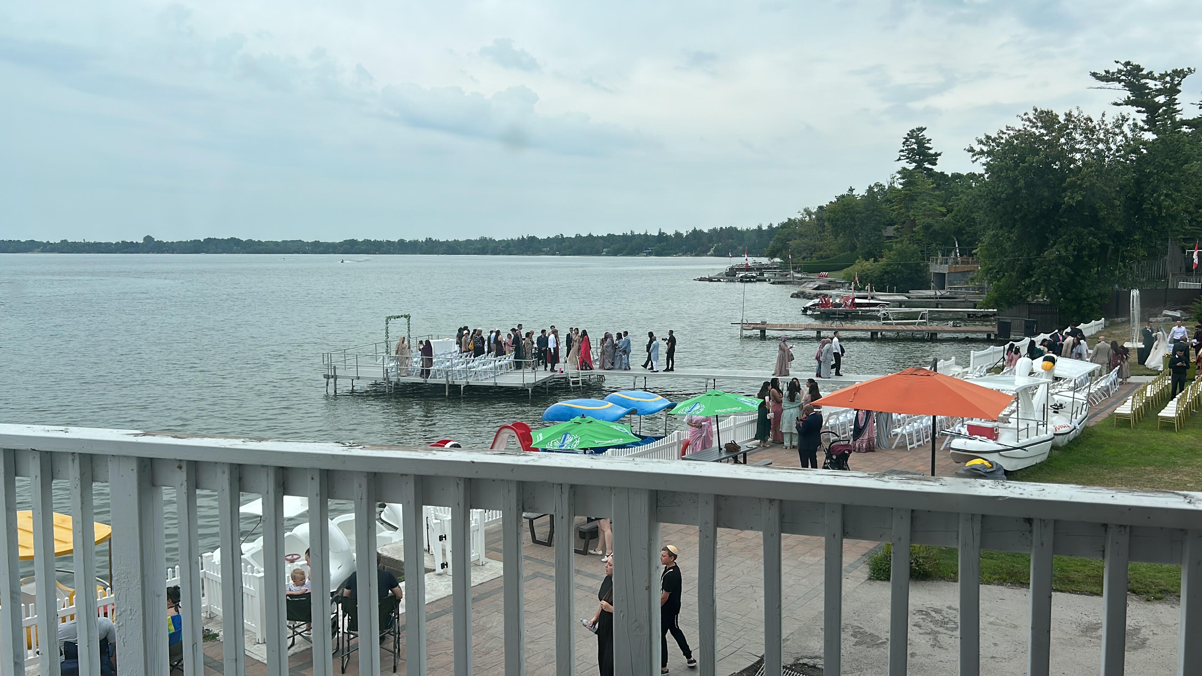 Nice views and there was a cute wedding going on as well, which was lovely to oversee during our stay. They even had fireworks!