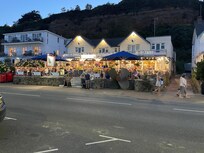 The steamer Inn and Waterfront (seafront at Shanklin)