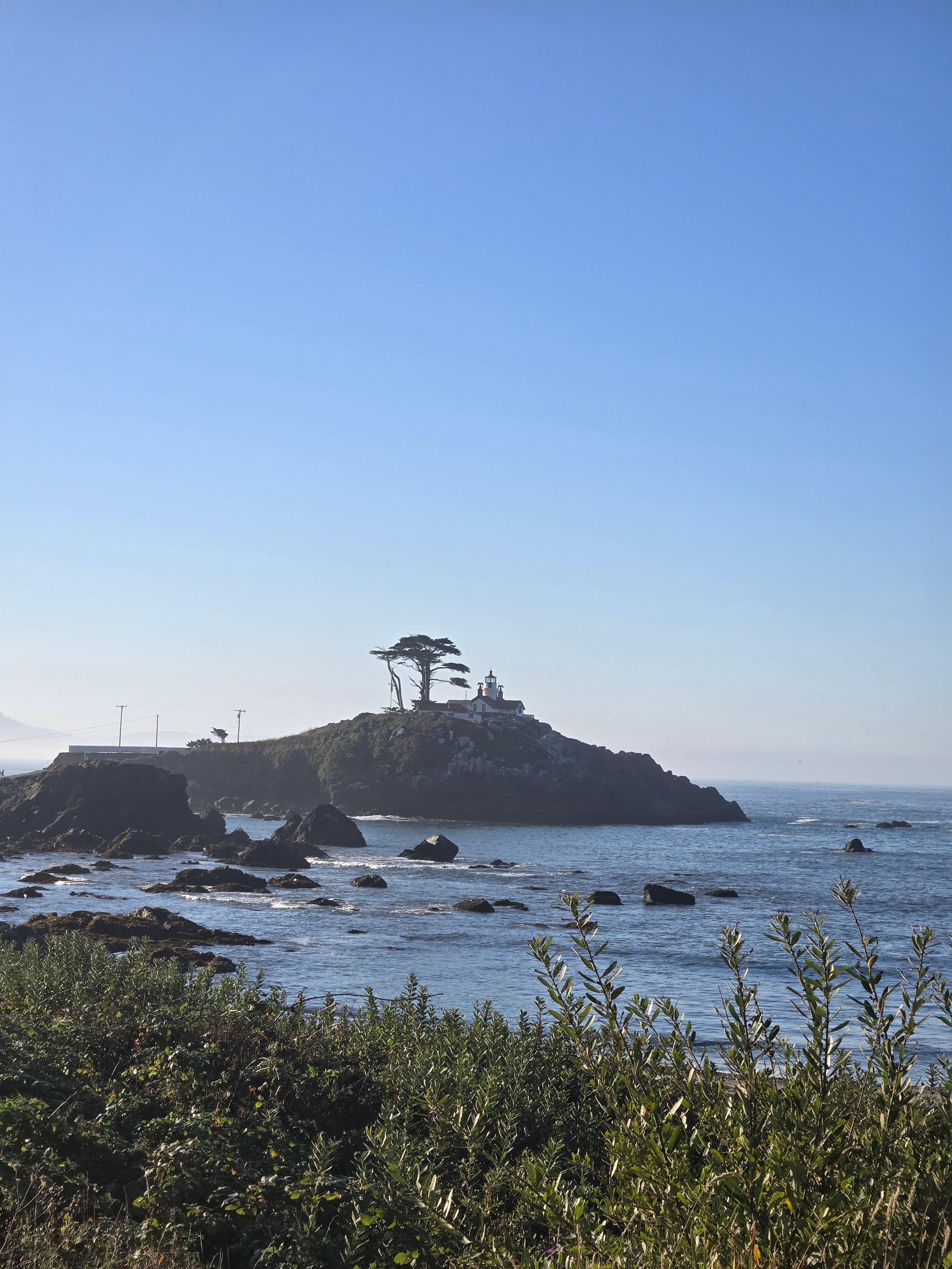 Lighthouse a short walk from the house. 