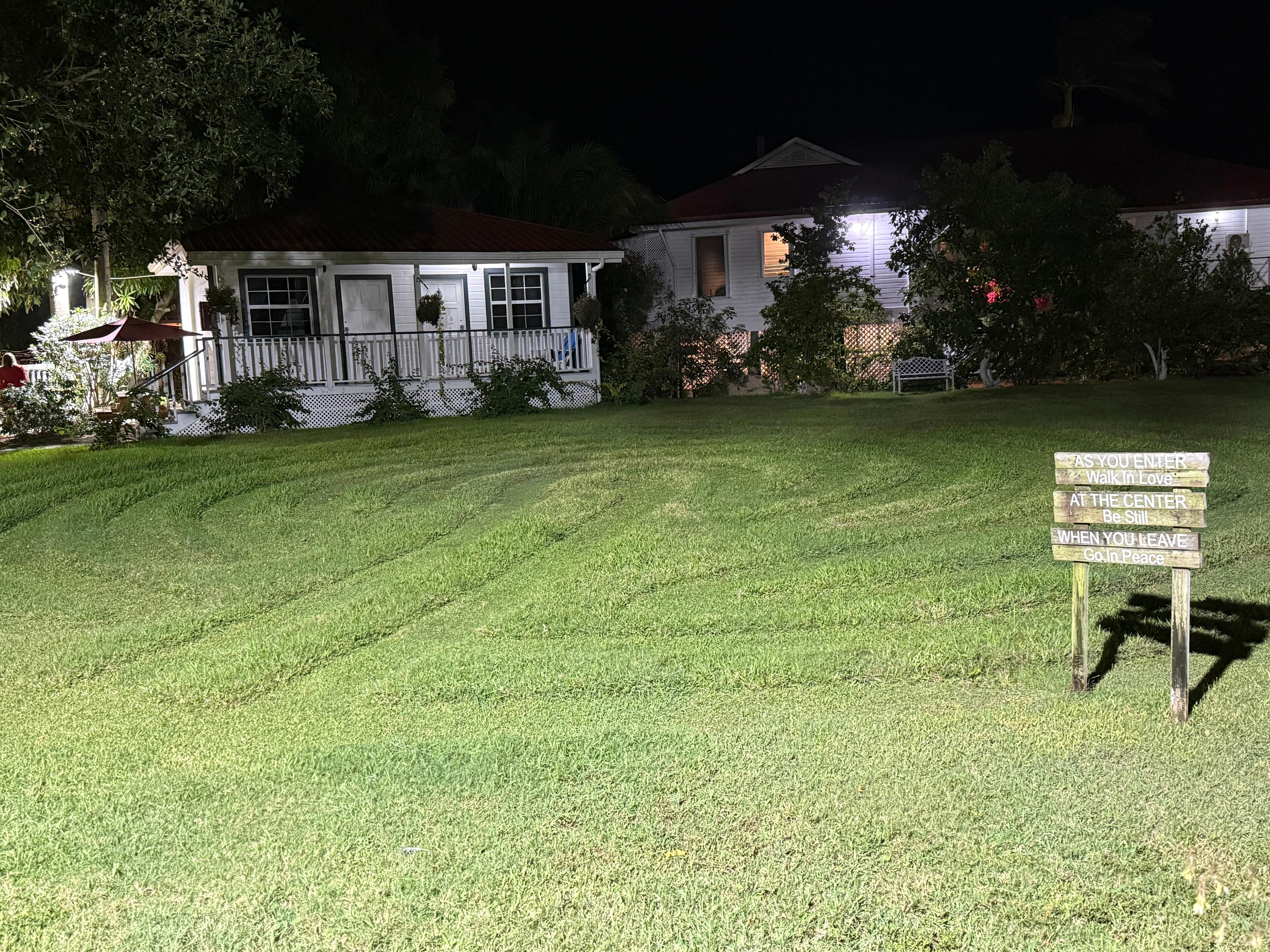 Grounds at night 