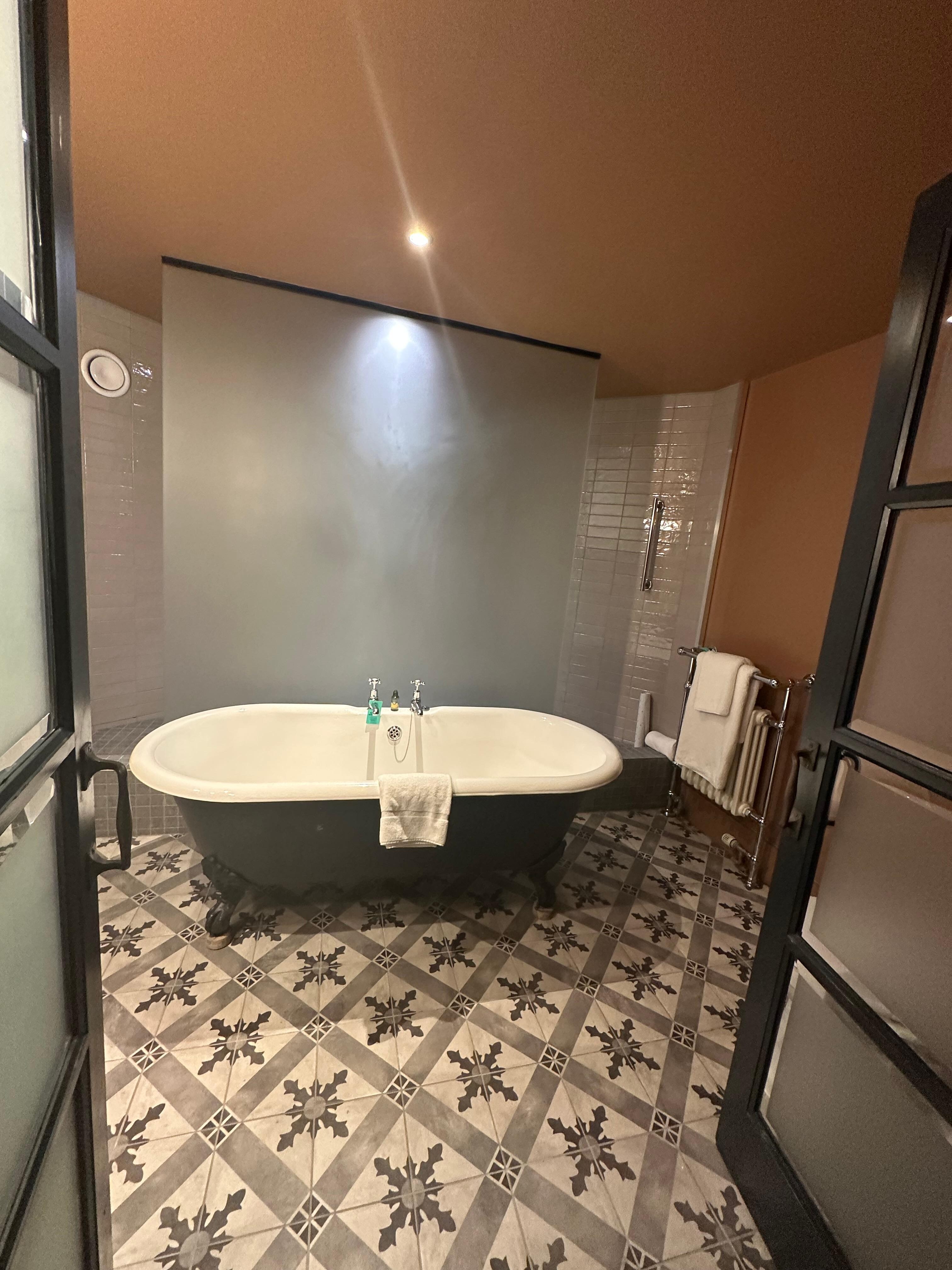 Massive bathroom and walk-in shower