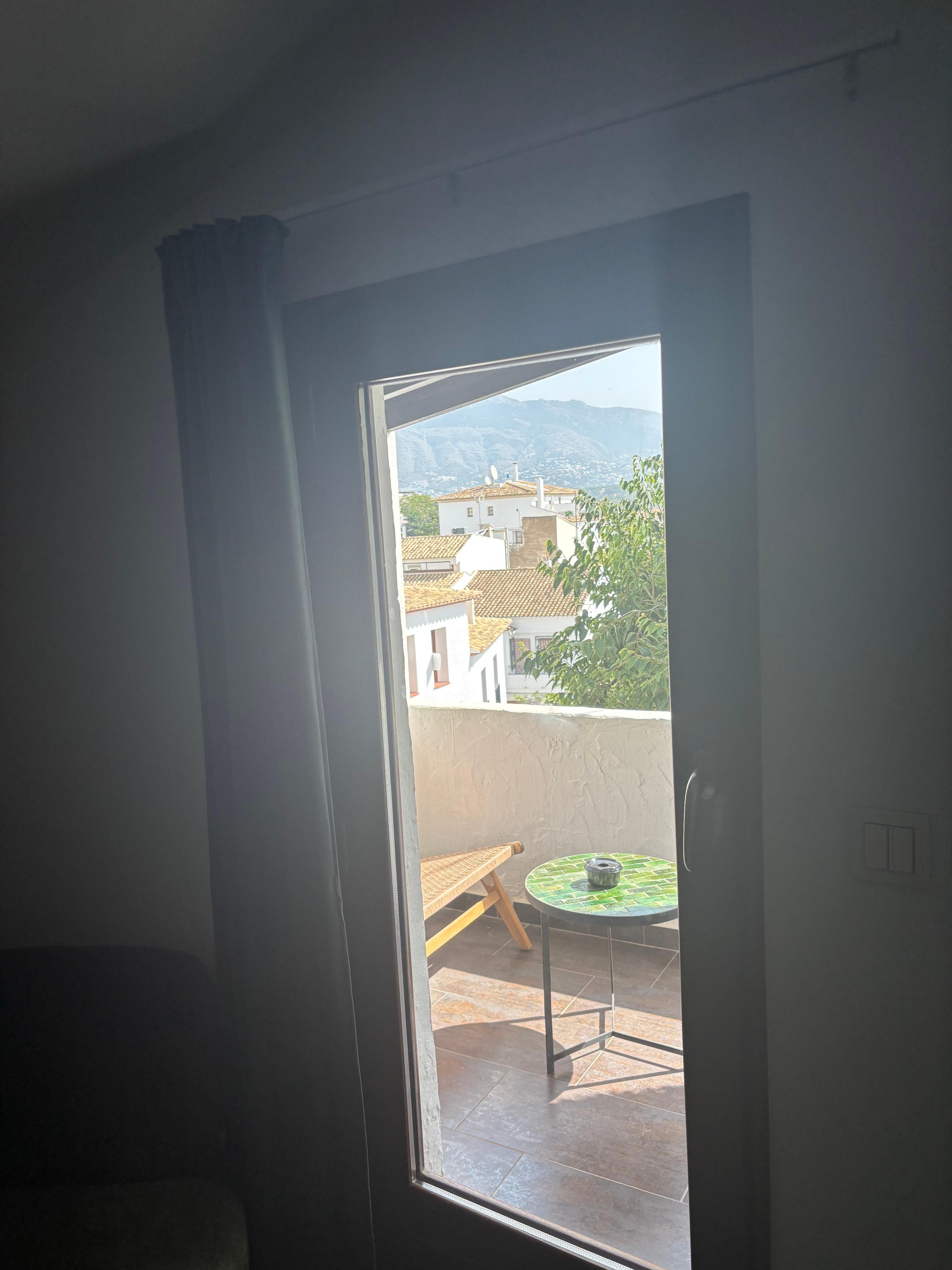 Standing in the living room - looking at the balcony. 