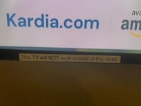 Warning on TV
