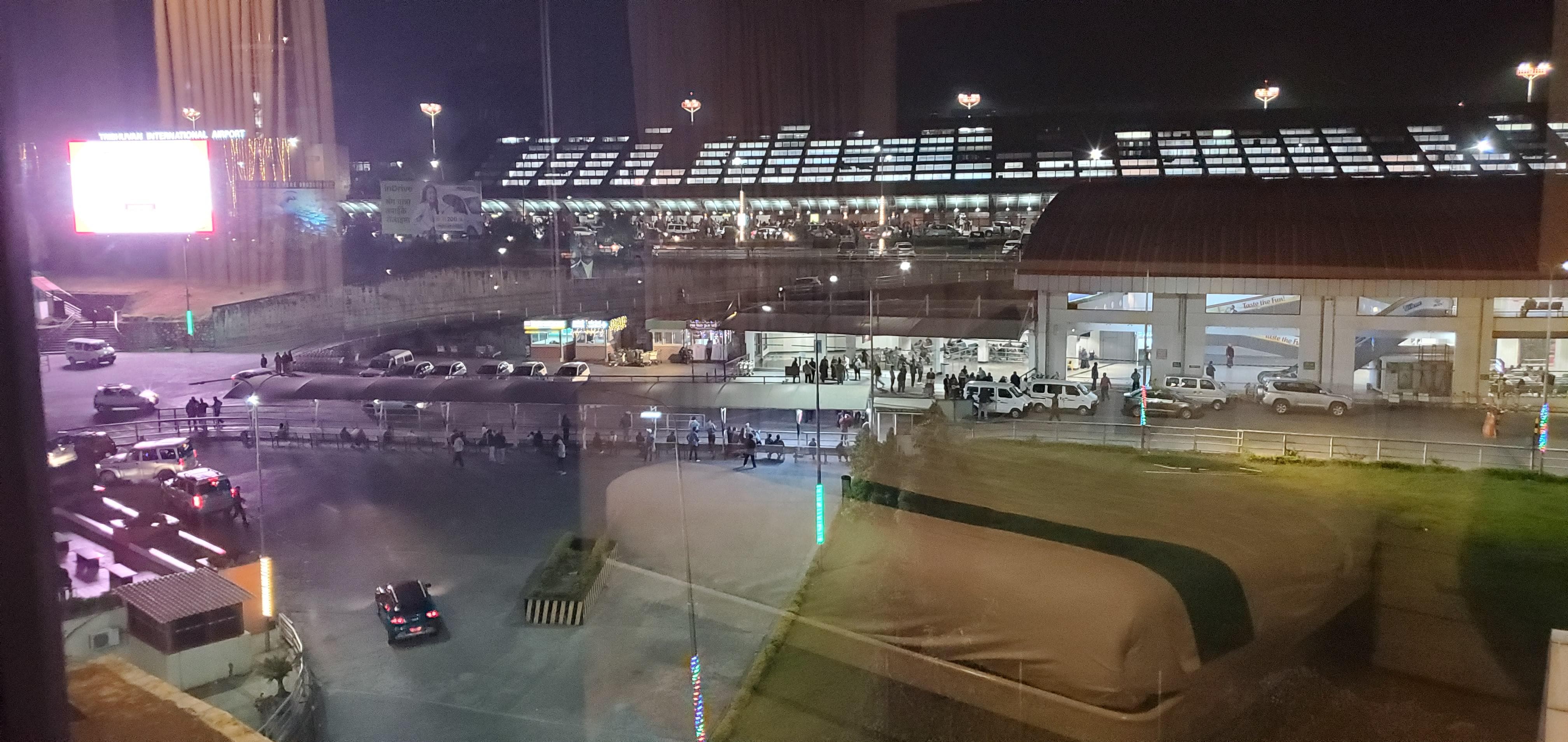 View of the international airport from my room. 