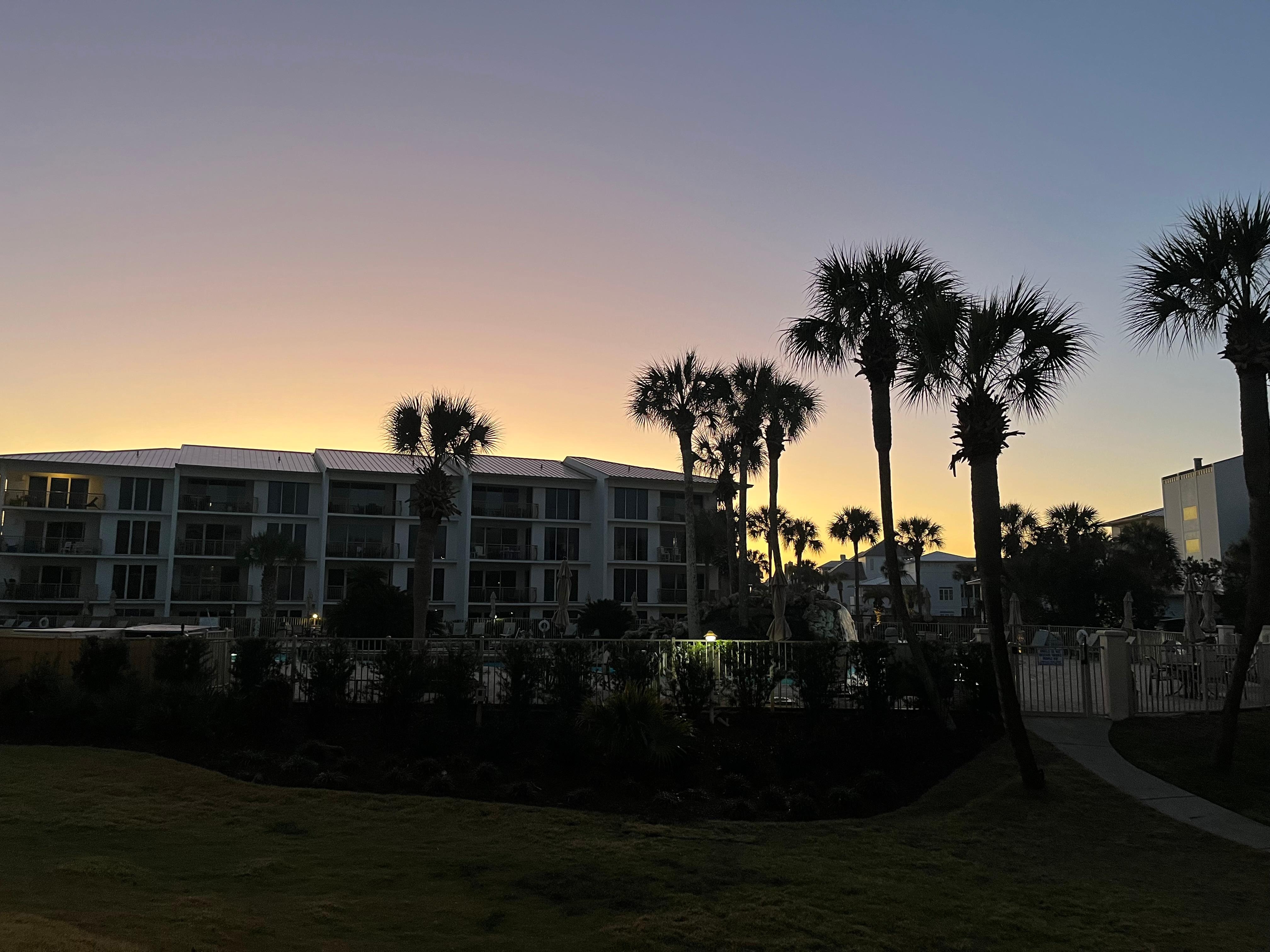 Sunrise from the patio