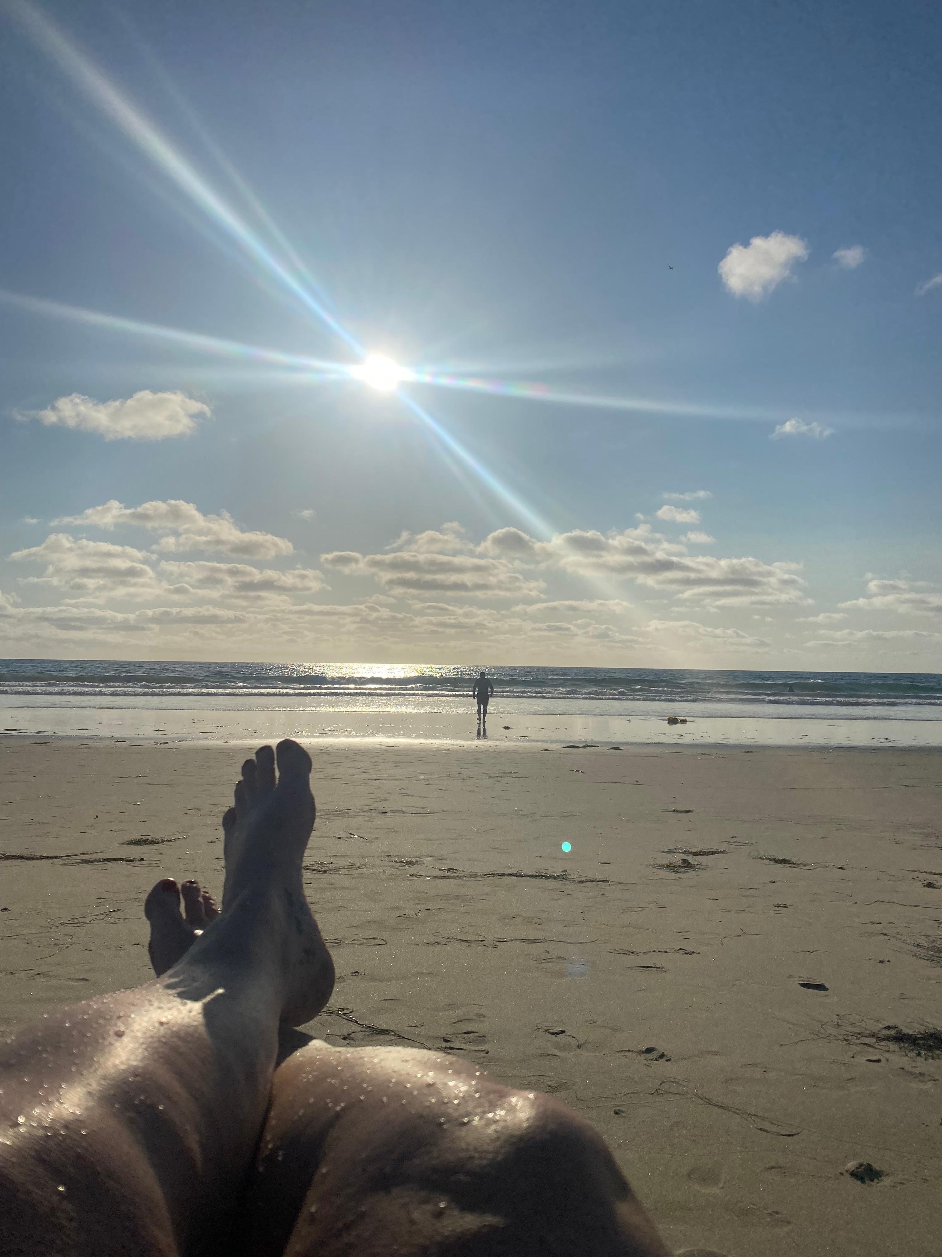 View of Mission Beach from directly in front of the unit.