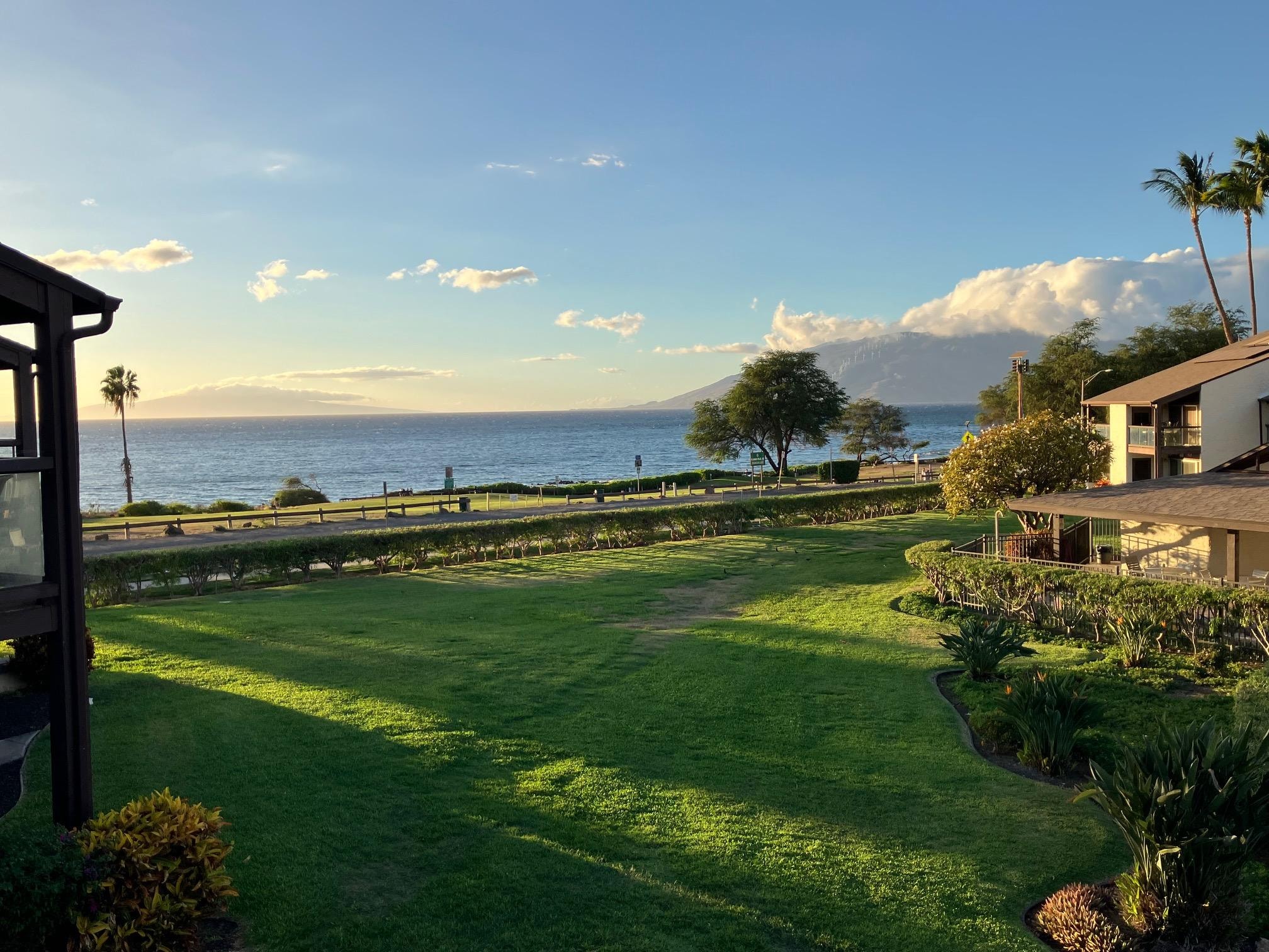 This is the view every morning as one enjoys breakfast on the Lanai. Yes, very similar to hosts picture but it's breathtaking every time.