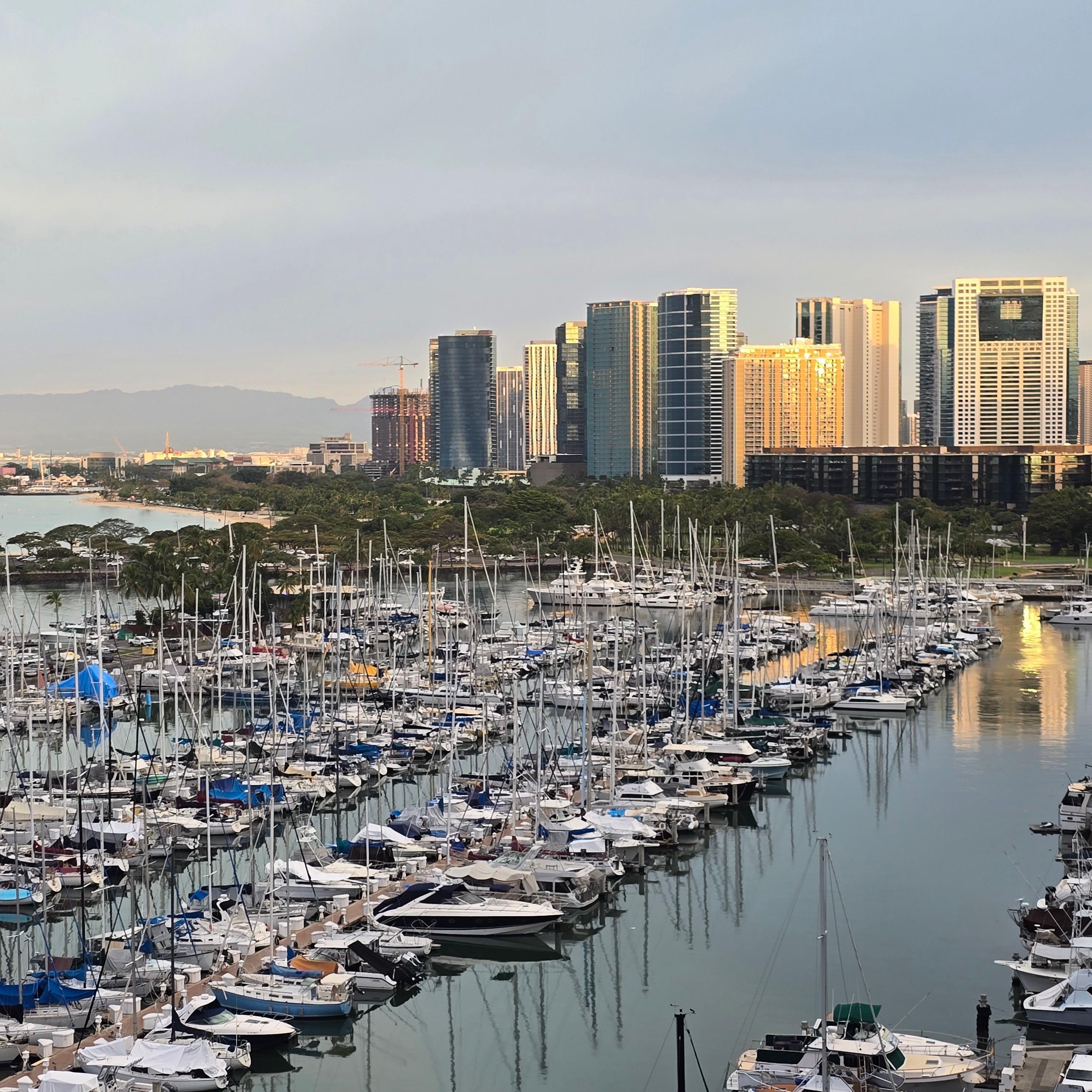 Boat harbor from lanai 