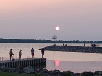 Pier is about a mile down the street with awesome views of sunrises and sunsets. Also good fishing!