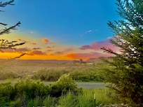 Sunset lighting up the sky