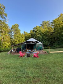 View from the expansive yard!
