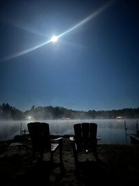 Cool fog over lake