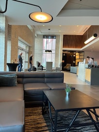 Lobby had comfortable seating and amazing staff.