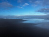 On the beach in front of hotel