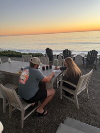 Outdoor dining table
