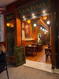 Restaurant in the evening