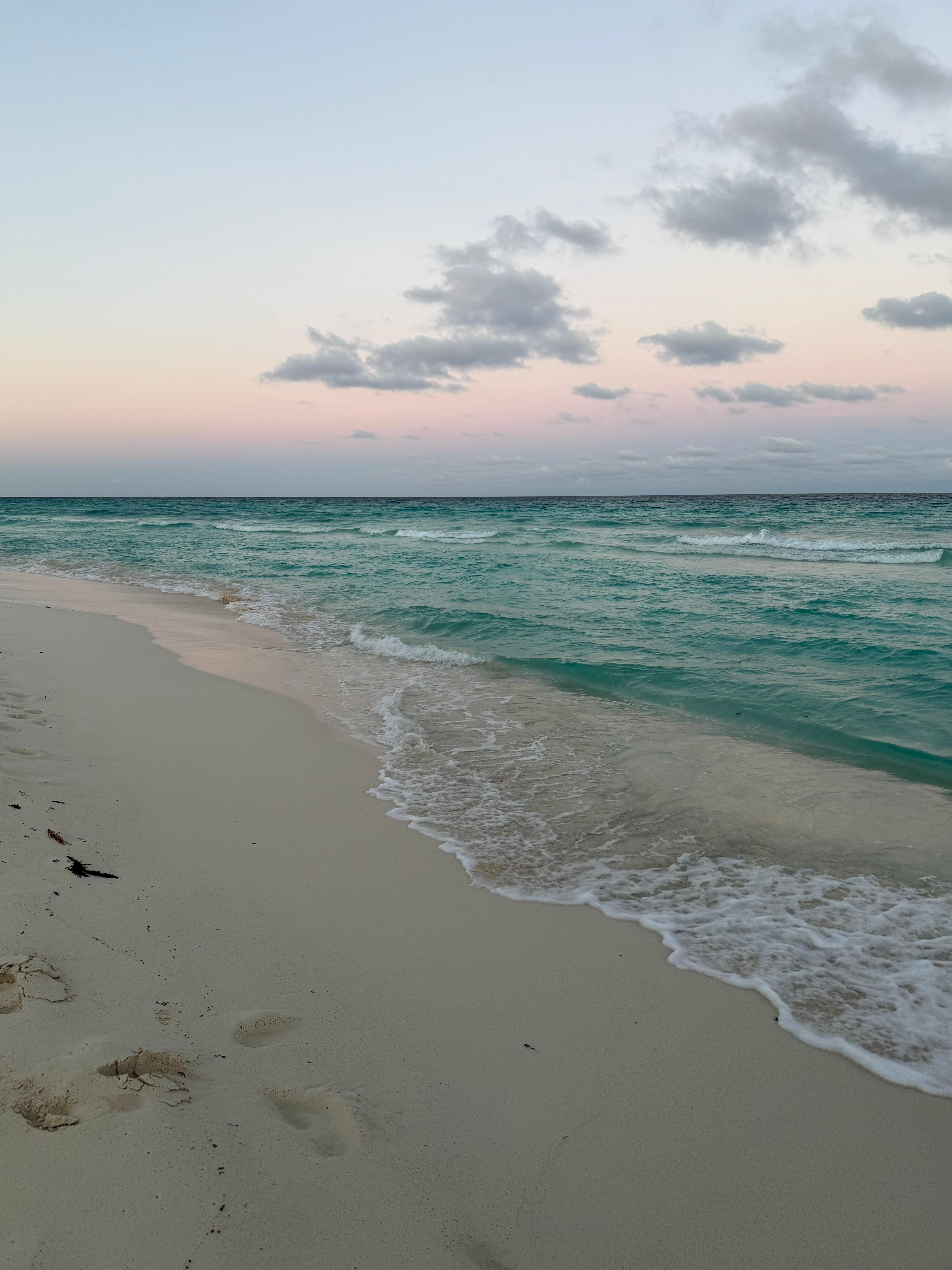 Beach in front of the resort. 