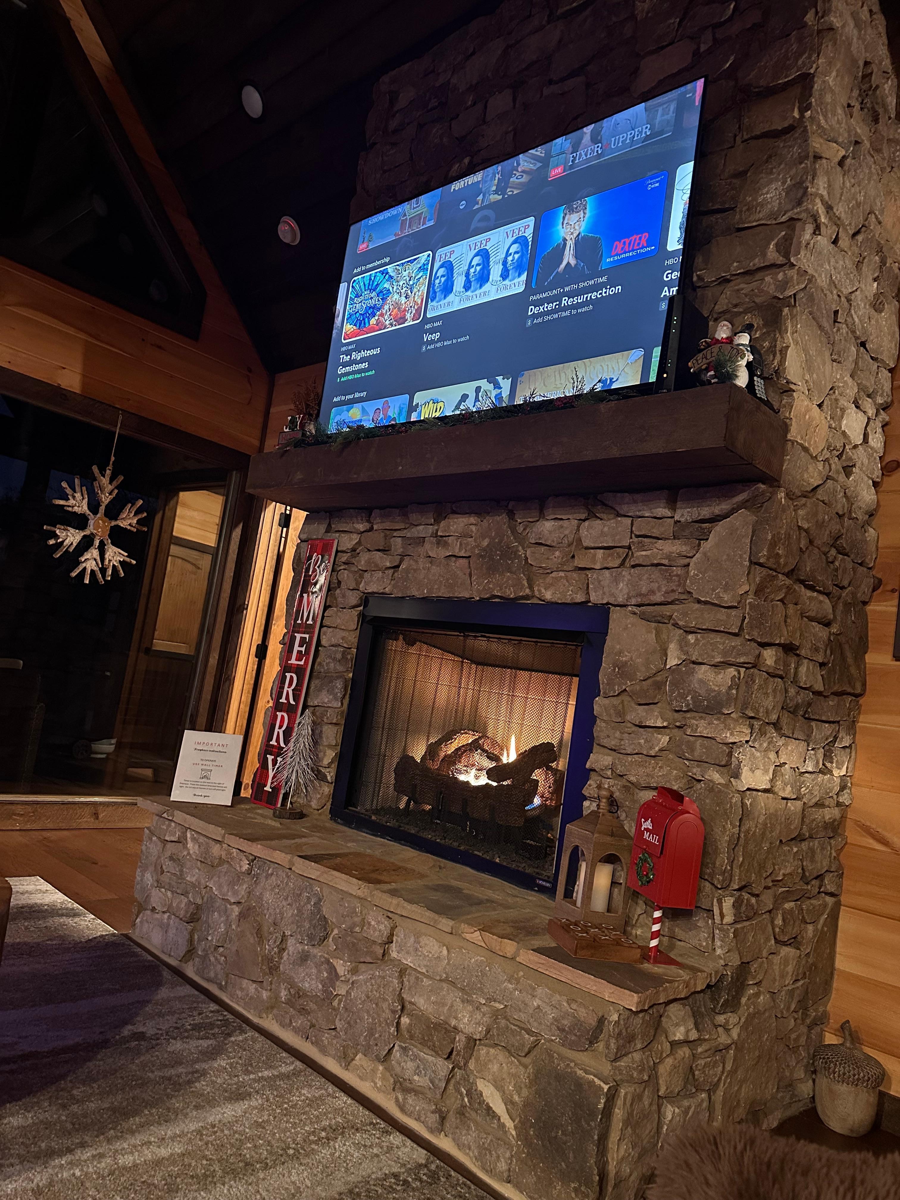 Lived the gas fireplace