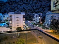 Mountain view at night
