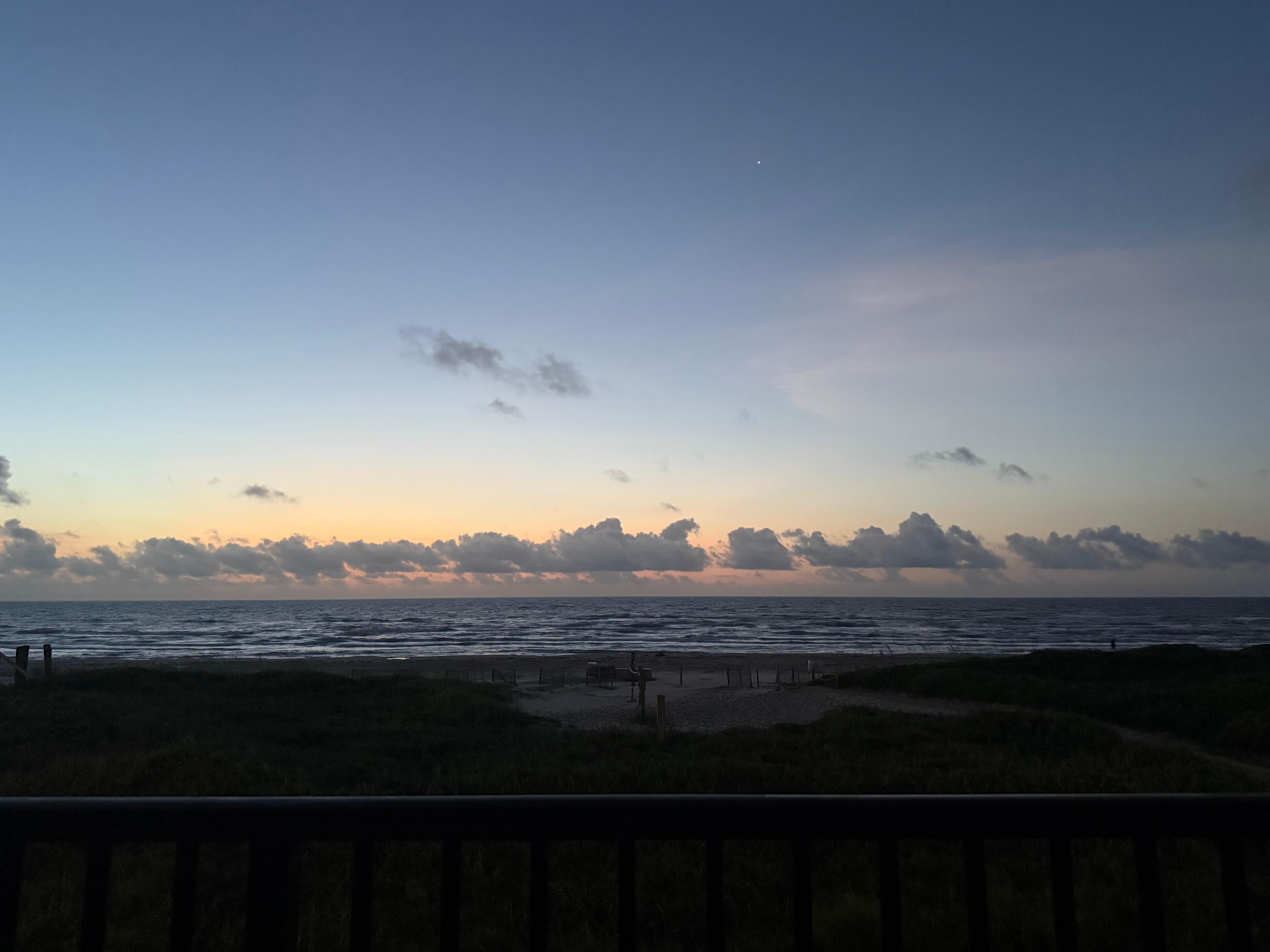 Sunrise from the balcony 