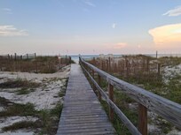 Walking down to the beach. Beautiful.