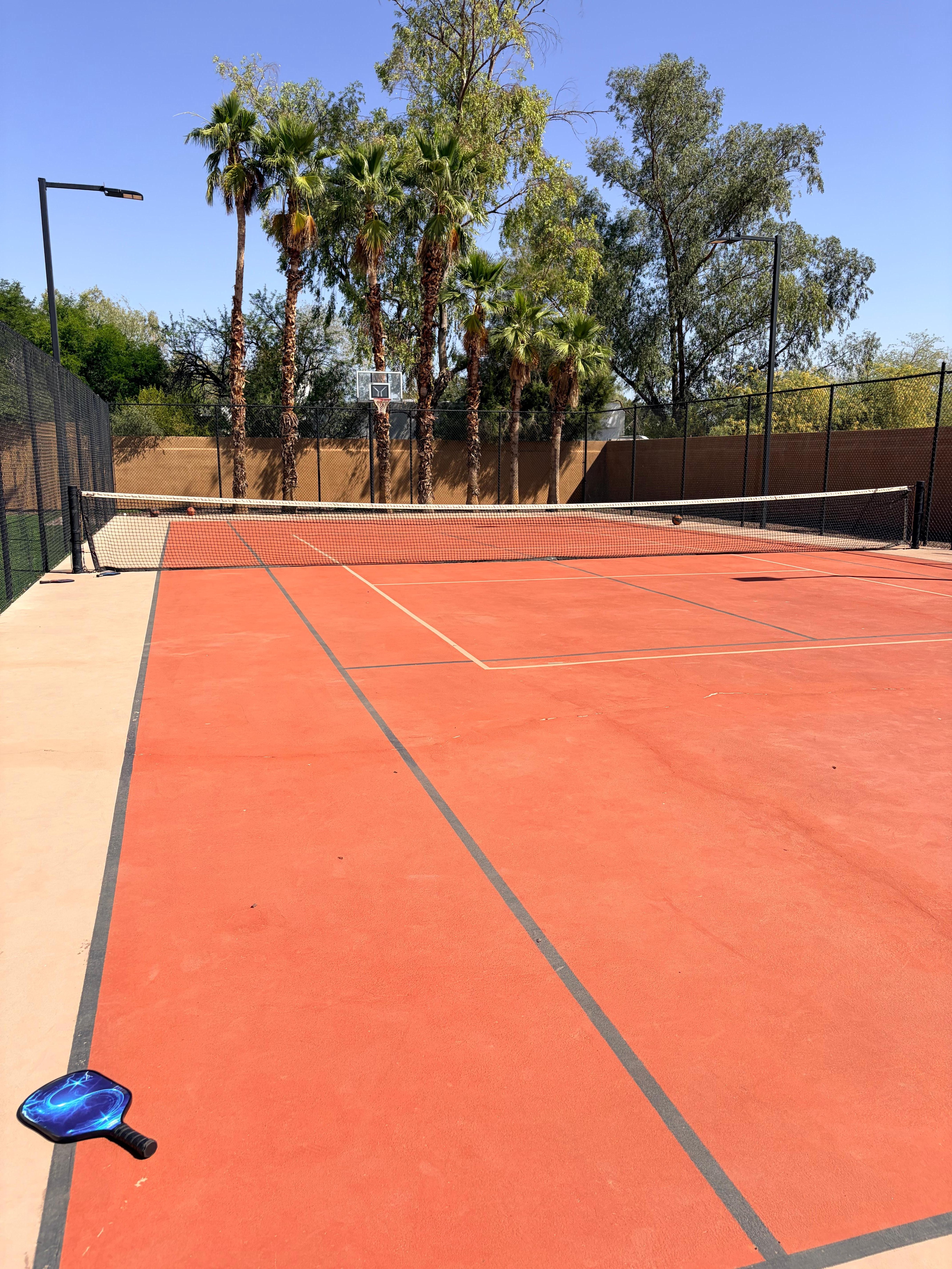 Basketball/pickle ball court. 