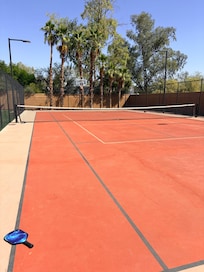 Basketball/pickle ball court.