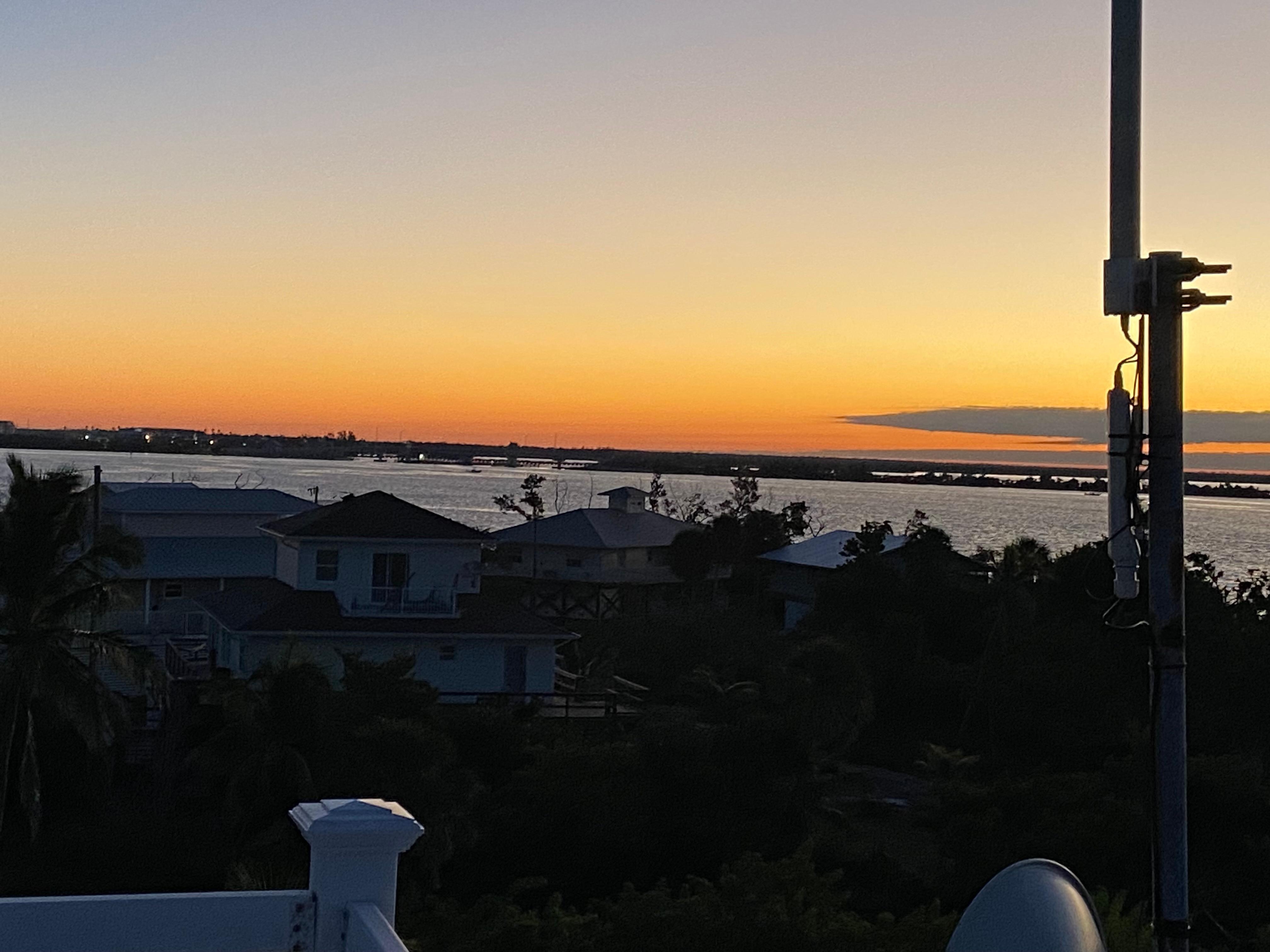 Sunrise from crows nest