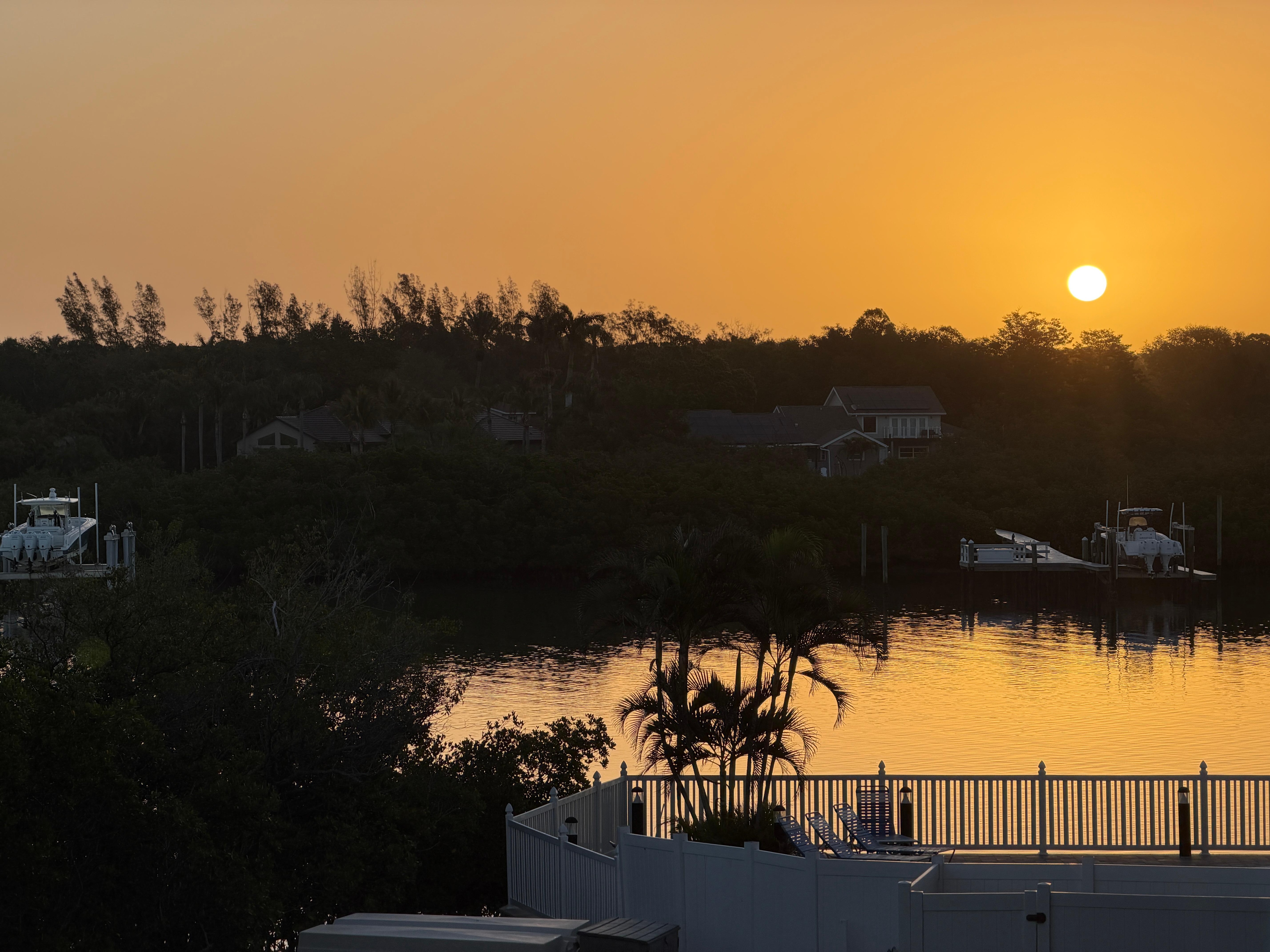 Sunrise coffee on the veranda