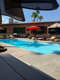 Lovely pool area and garden.