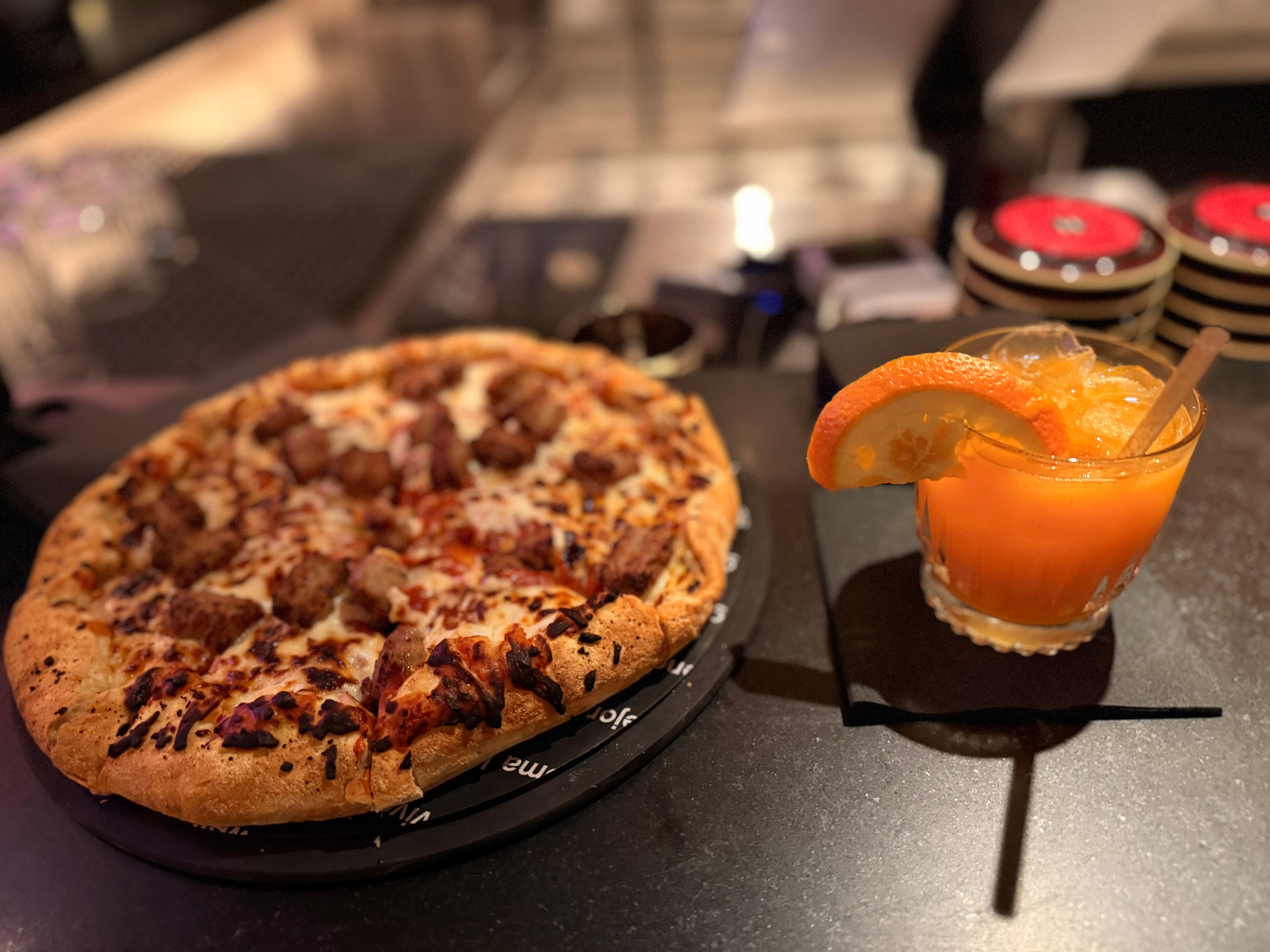 Sausage Pizza was good 8.5/10.