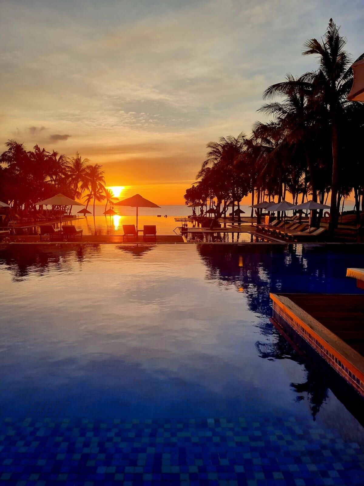 Sunrise was spectacular every morning 