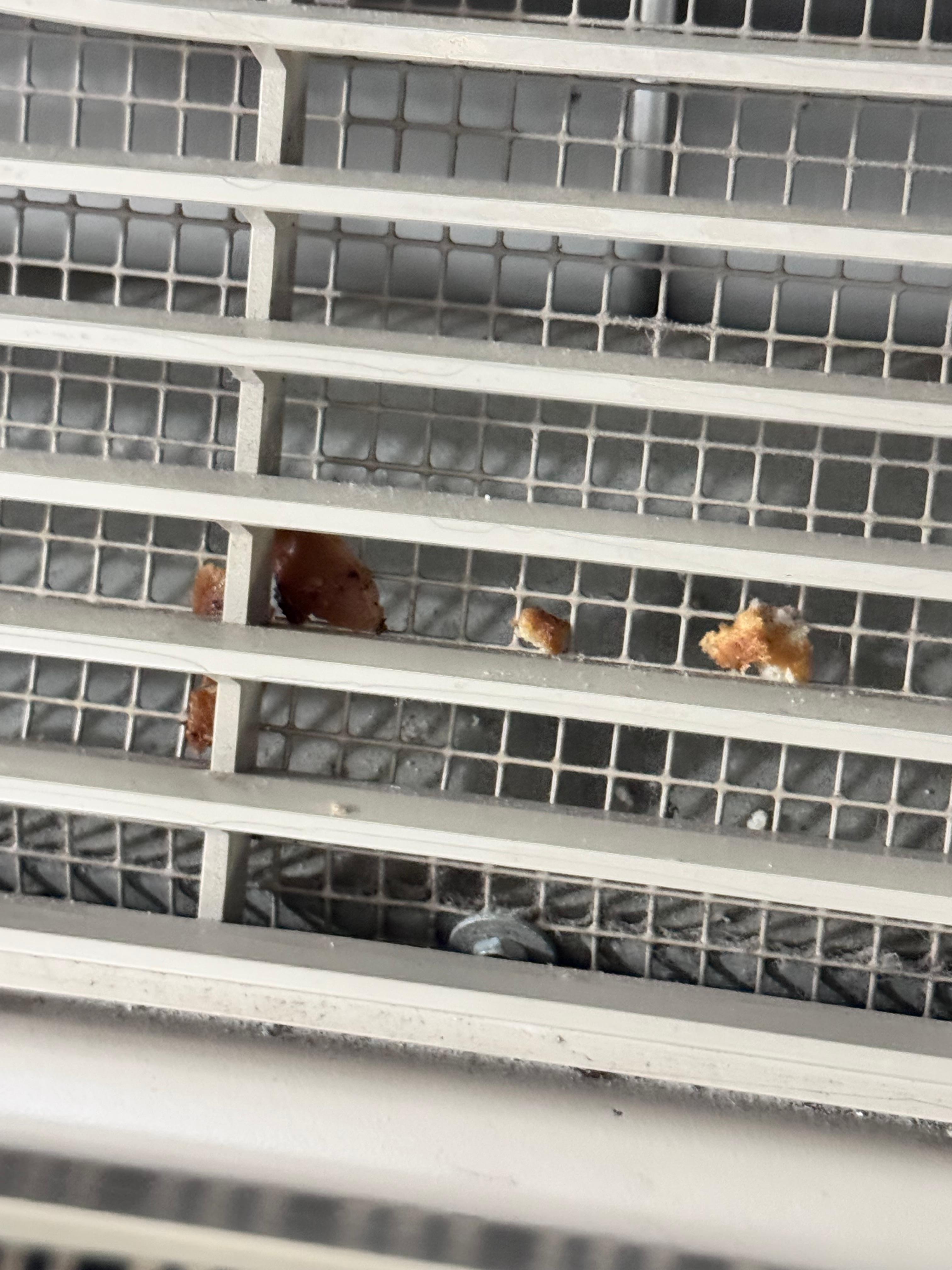 In the vent in the room