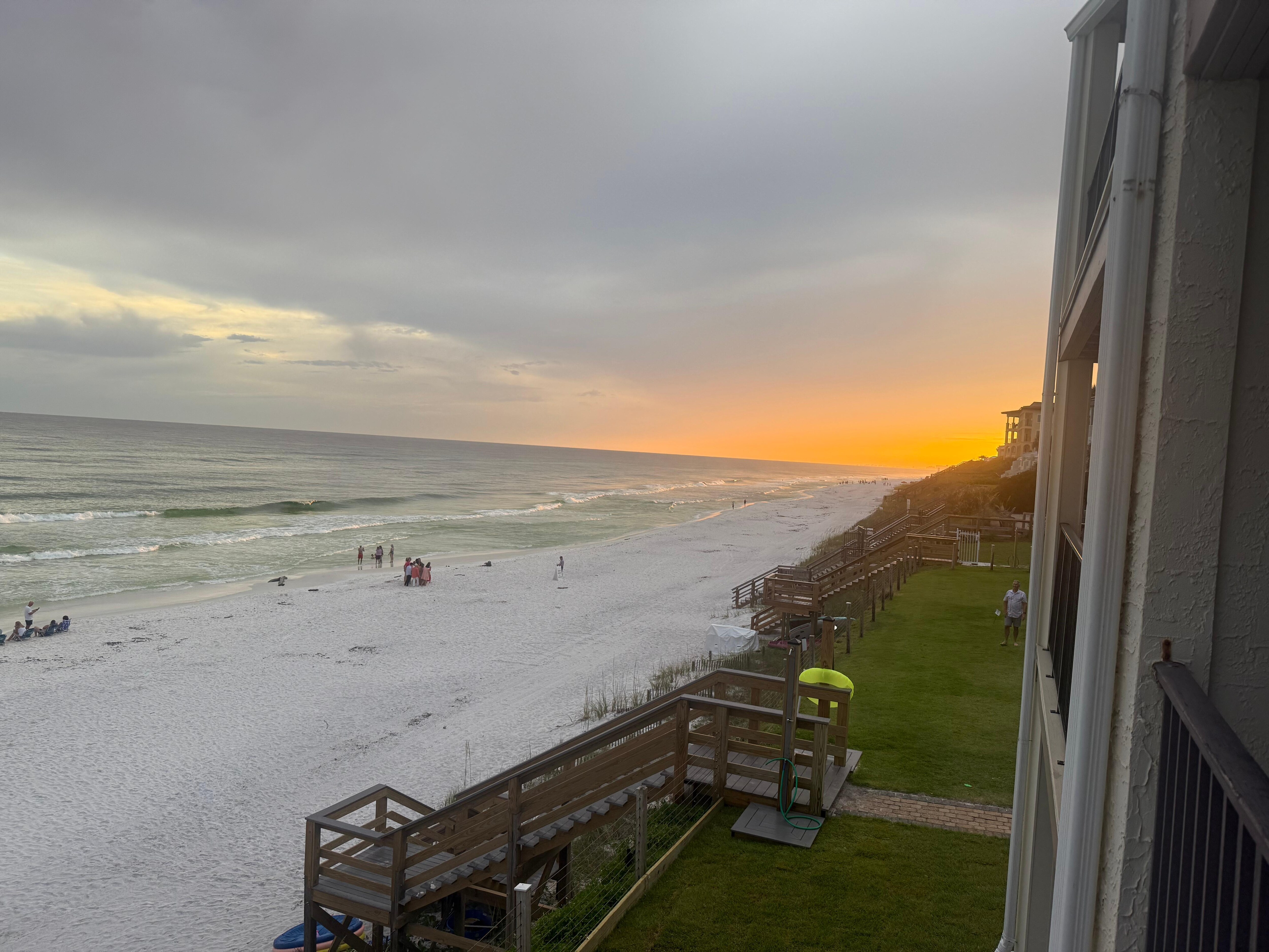 Sunset views from balcony.