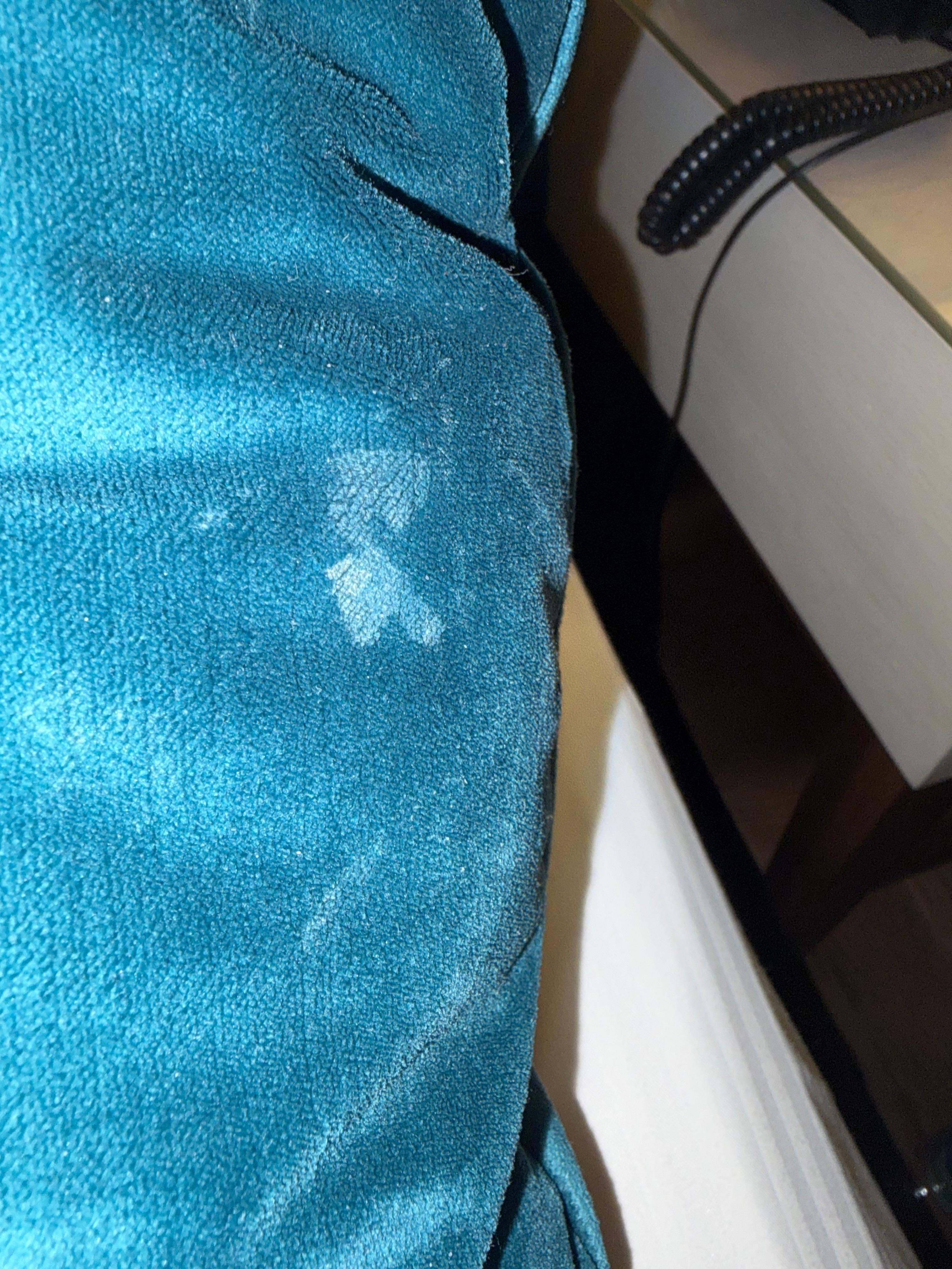 White stains on pillow 